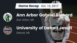 Recap: Ann Arbor Gabriel Richard  vs. University of Detroit Jesuit  2017