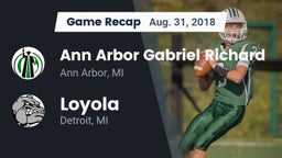 Recap: Ann Arbor Gabriel Richard  vs. Loyola  2018