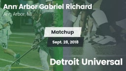 Matchup: Father Gabriel Richa vs. Detroit Universal 2018