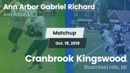 Matchup: Father Gabriel Richa vs. Cranbrook Kingswood  2019