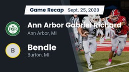 Recap: Ann Arbor Gabriel Richard  vs. Bendle  2020