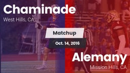 Matchup: Chaminade High vs. Alemany  2016