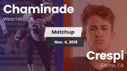 Matchup: Chaminade High vs. Crespi  2016