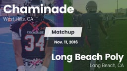 Matchup: Chaminade High vs. Long Beach Poly  2016