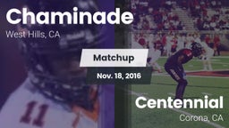 Matchup: Chaminade High vs. Centennial  2016