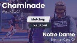 Matchup: Chaminade High vs. Notre Dame  2017