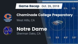 Recap: Chaminade College Preparatory vs. Notre Dame  2018