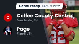 Recap: Coffee County Central  vs. Page  2022