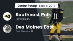 Recap: Southeast Polk  vs. Des Moines East  2017