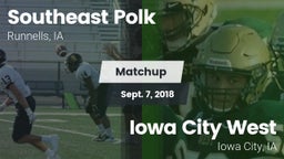 Matchup: Southeast Polk High vs. Iowa City West 2018
