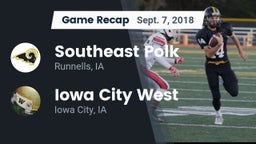Recap: Southeast Polk  vs. Iowa City West 2018