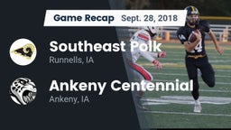 Recap: Southeast Polk  vs. Ankeny Centennial  2018