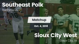 Matchup: Southeast Polk High vs. Sioux City West   2018