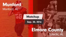 Matchup: Munford  vs. Elmore County  2016