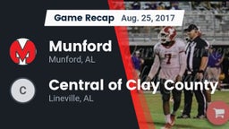 Recap: Munford  vs. Central  of Clay County 2017