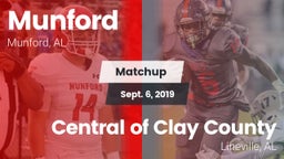 Matchup: Munford  vs. Central  of Clay County 2019