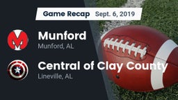Recap: Munford  vs. Central  of Clay County 2019