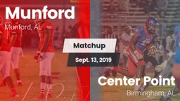 Matchup: Munford  vs. Center Point  2019