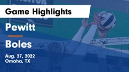 Pewitt  vs Boles Game Highlights - Aug. 27, 2022