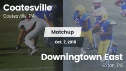 Matchup: Coatesville High vs. Downingtown East  2016