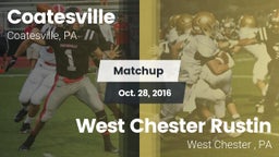 Matchup: Coatesville High vs. West Chester Rustin  2016