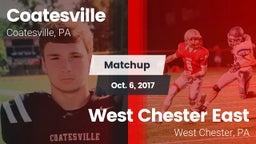 Matchup: Coatesville High vs. West Chester East  2017