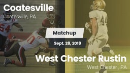 Matchup: Coatesville High vs. West Chester Rustin  2018