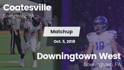 Matchup: Coatesville High vs. Downingtown West  2018