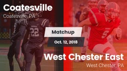 Matchup: Coatesville High vs. West Chester East  2018