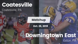 Matchup: Coatesville High vs. Downingtown East  2018
