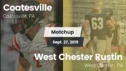 Matchup: Coatesville High vs. West Chester Rustin  2019