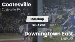Matchup: Coatesville High vs. Downingtown East  2020