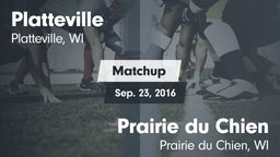 Matchup: Platteville High vs. Prairie du Chien  2016