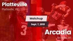 Matchup: Platteville High vs. Arcadia  2018