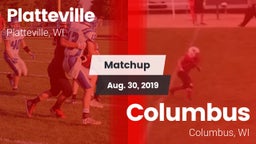 Matchup: Platteville High vs. Columbus  2019