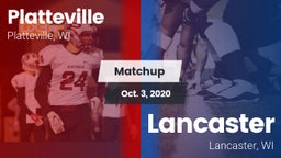 Matchup: Platteville High vs. Lancaster  2020