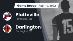 Recap: Platteville  vs. Darlington  2022