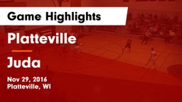 Platteville  vs Juda Game Highlights - Nov 29, 2016