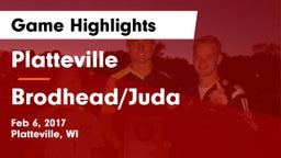 Platteville  vs Brodhead/Juda  Game Highlights - Feb 6, 2017