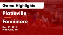Platteville  vs Fennimore  Game Highlights - Dec. 27, 2019