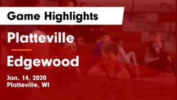 Platteville  vs Edgewood  Game Highlights - Jan. 14, 2020