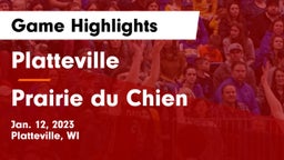 Platteville  vs Prairie du Chien  Game Highlights - Jan. 12, 2023