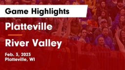 Platteville  vs River Valley  Game Highlights - Feb. 3, 2023