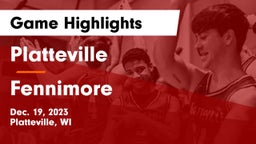 Platteville  vs Fennimore  Game Highlights - Dec. 19, 2023
