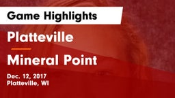 Platteville  vs Mineral Point  Game Highlights - Dec. 12, 2017