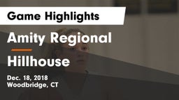 Amity Regional  vs Hillhouse  Game Highlights - Dec. 18, 2018