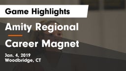 Amity Regional  vs Career Magnet Game Highlights - Jan. 4, 2019