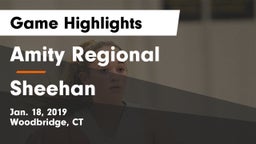 Amity Regional  vs Sheehan Game Highlights - Jan. 18, 2019