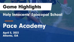 Holy Innocents' Episcopal School vs Pace Academy Game Highlights - April 5, 2022