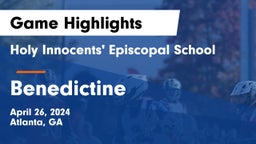Holy Innocents' Episcopal School vs Benedictine  Game Highlights - April 26, 2024